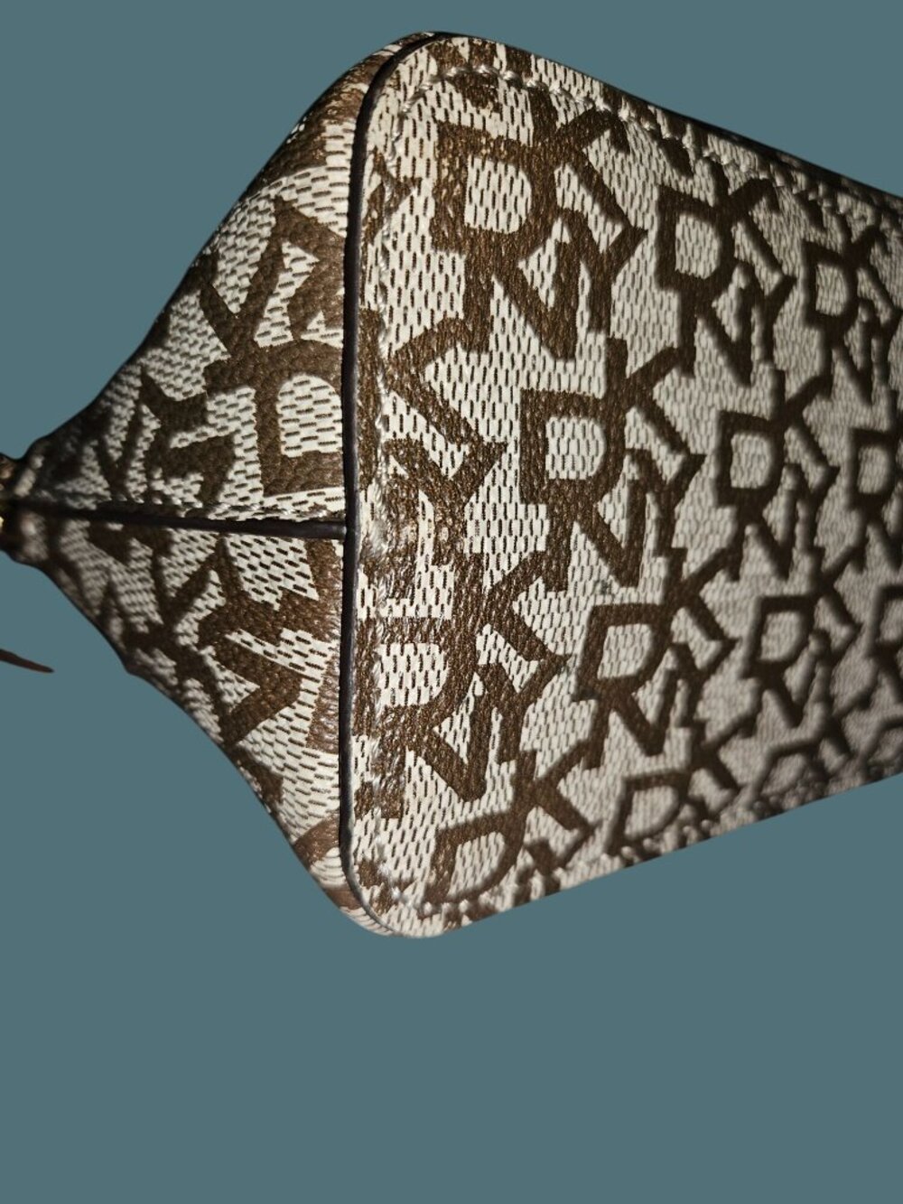 DKNY Logo Monogram Top Zip Chain Shoulder Bag - Picture 5 of 15